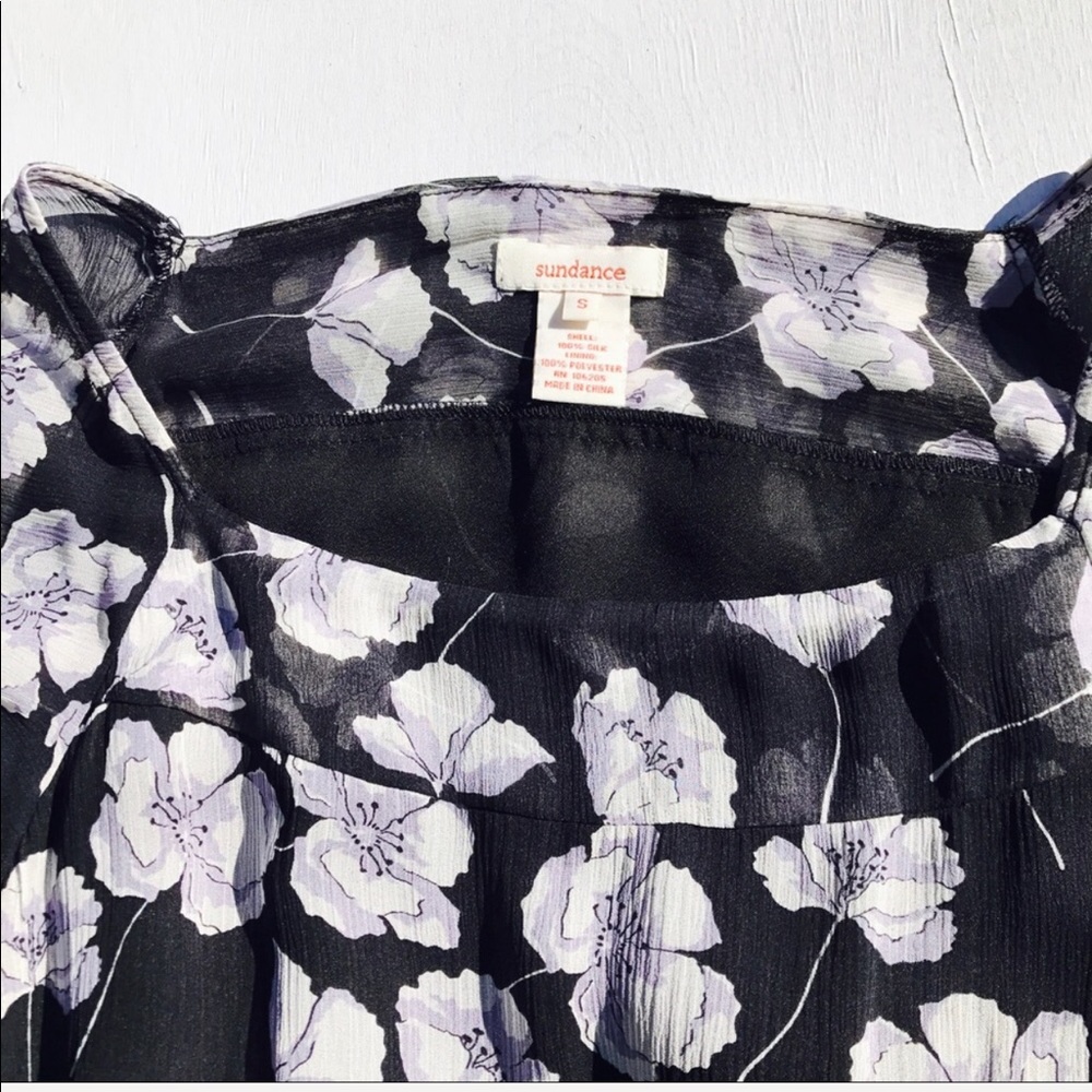 Sundance Catalog Floral Silk Ruffle Midi Dress - Picture 4 of 8
